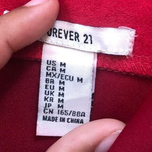 Forever 21 Overall Red Dress
